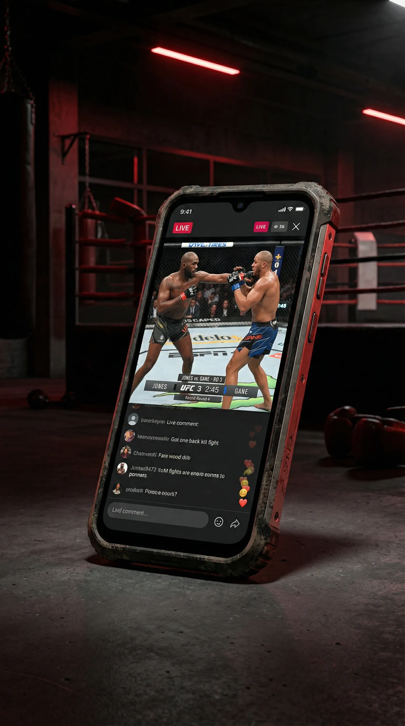 色情软件 移动端APP格斗直播界面
